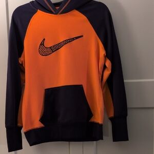 Nike Vibrant Orange and Navy Pullover